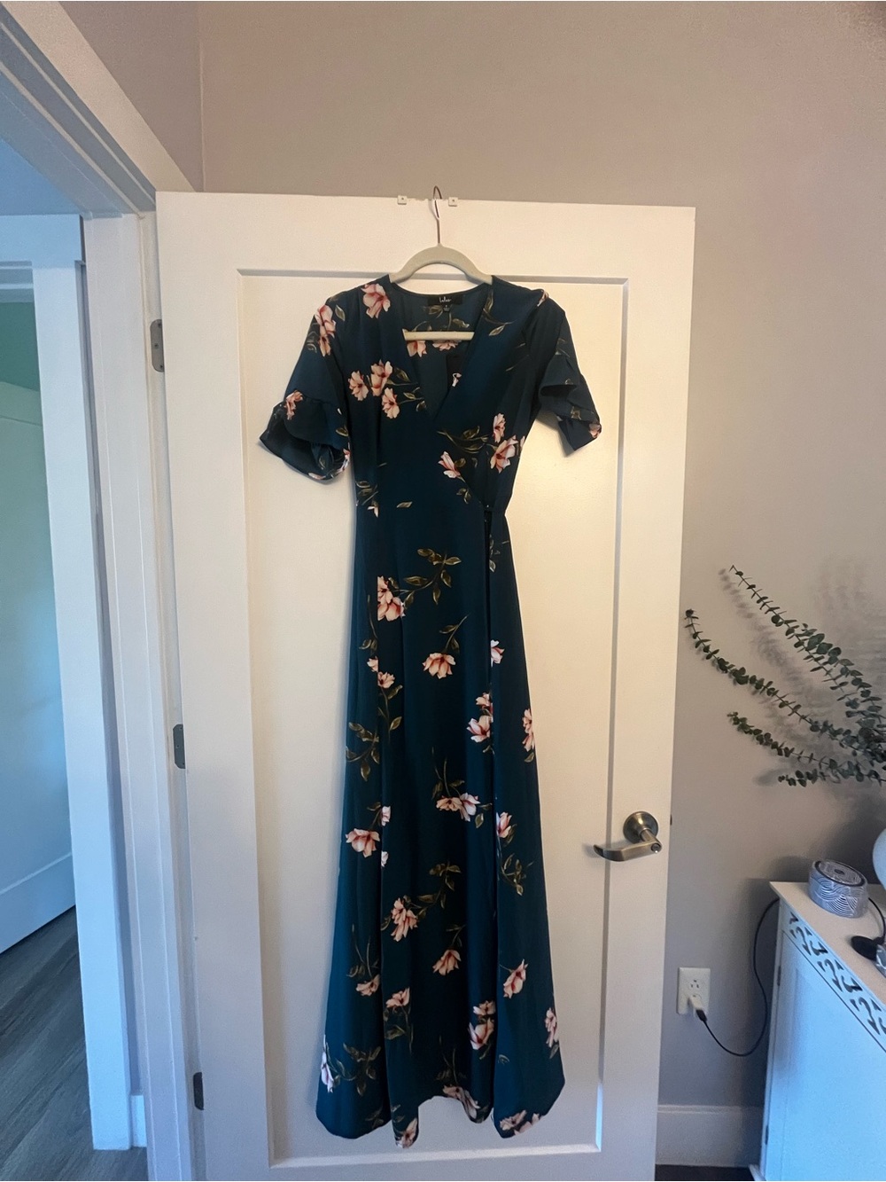 Women's Floral Wrap Maxi Dress - NWT